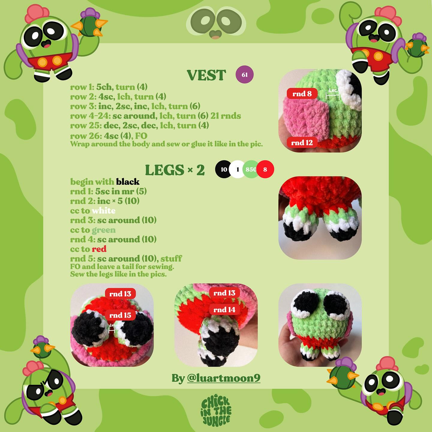 Free Crochet Pattern for Toon Spike from Brawl Stars