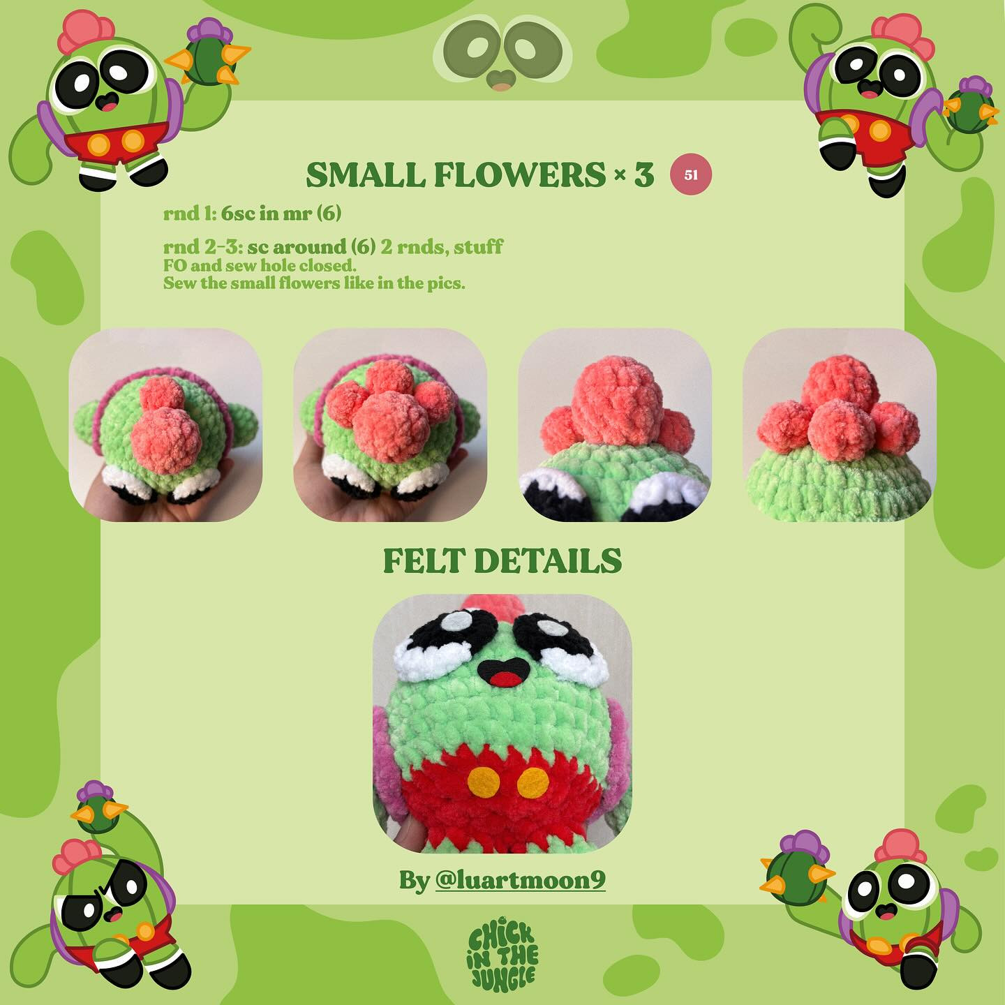 Free Crochet Pattern for Toon Spike from Brawl Stars