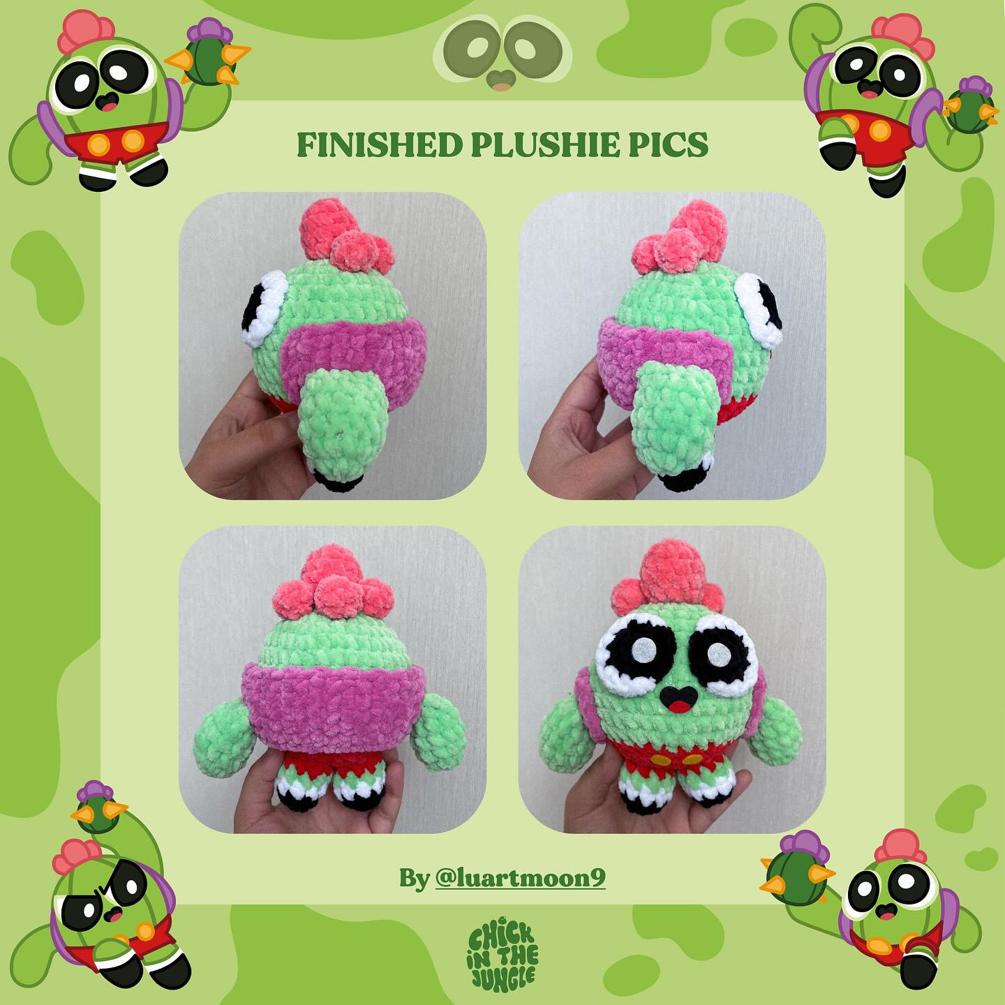 Free Crochet Pattern for Toon Spike from Brawl Stars