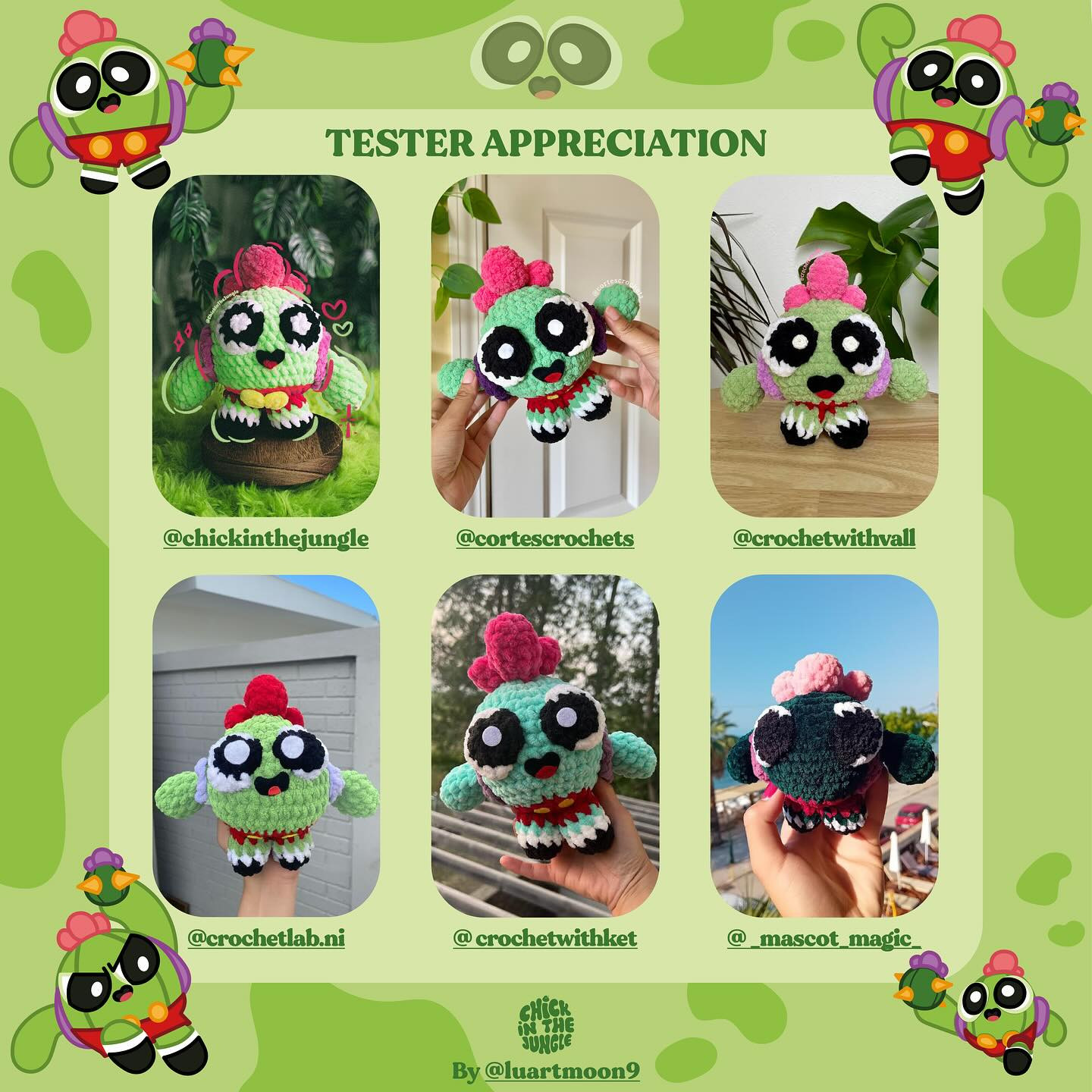 Free Crochet Pattern for Toon Spike from Brawl Stars