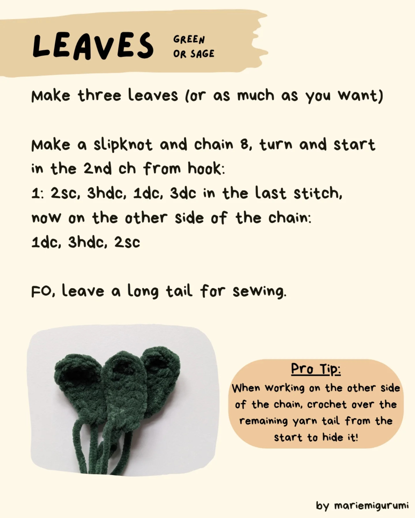 Free Crochet Pattern for Turnip Keychain