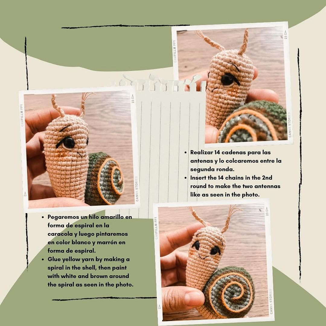 Free Crochet Snail Pattern for Beginners