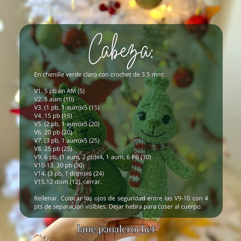 Free Grinch Crochet Pattern for Christmas Decorations