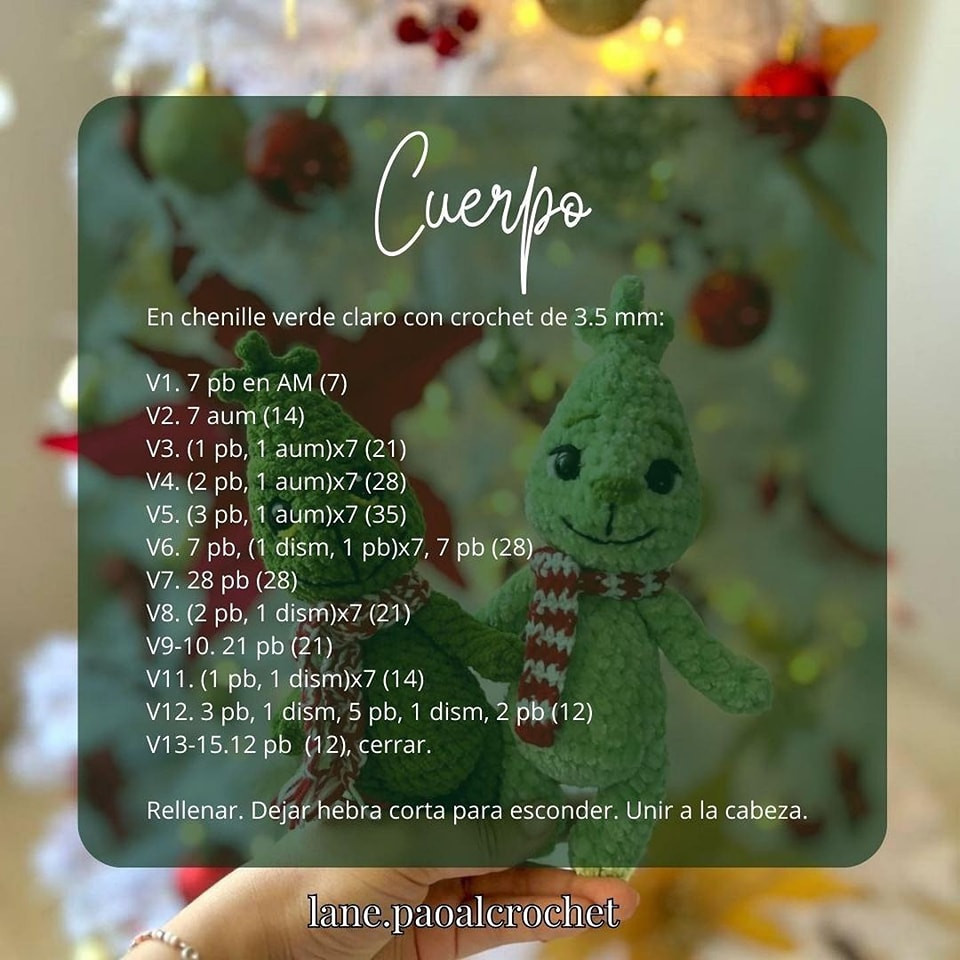 Free Grinch Crochet Pattern for Christmas Decorations