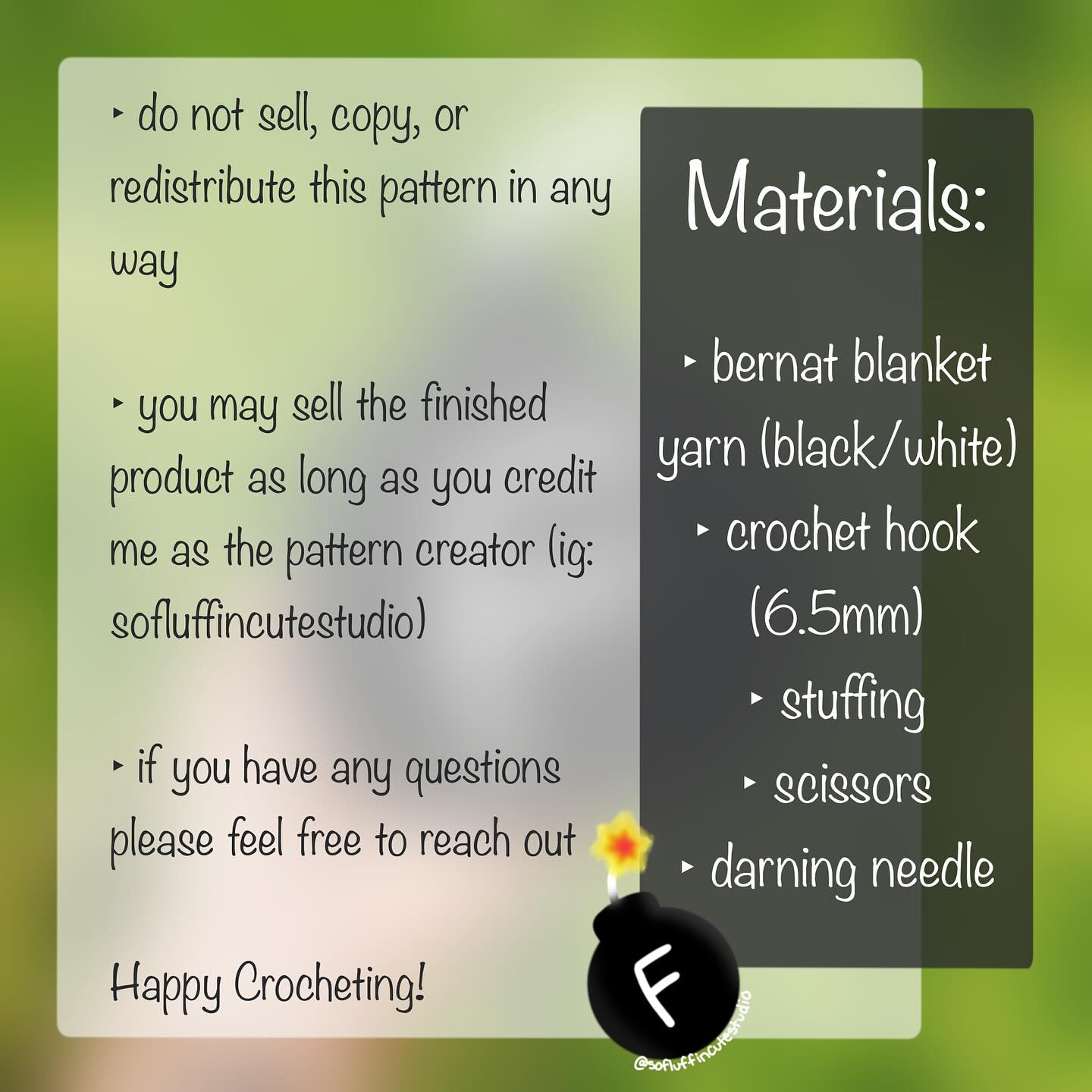Free No-Sew Crochet 'F' Bomb Pattern for Beginners