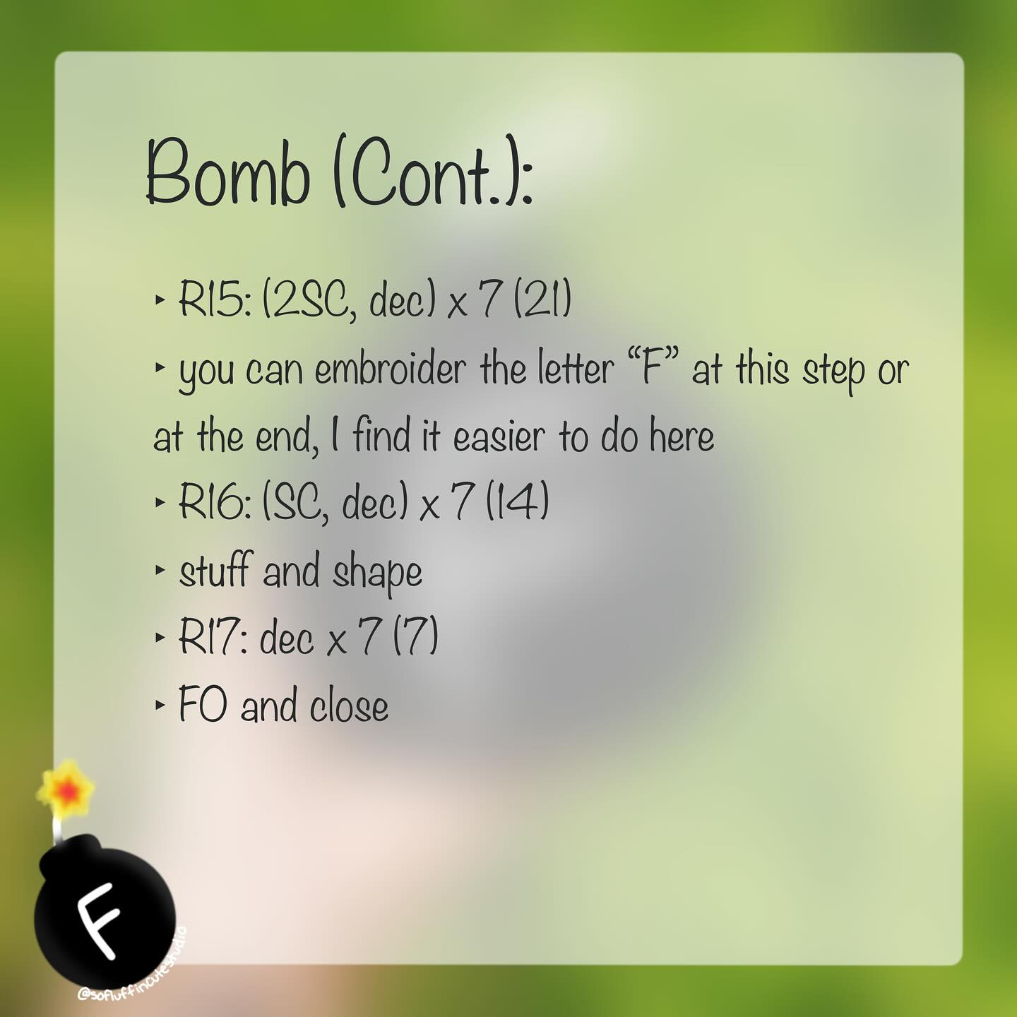 Free No-Sew Crochet 'F' Bomb Pattern for Beginners
