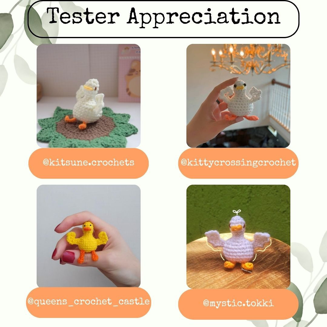 Free Pattern for No-Sew Tiny Duck Crochet