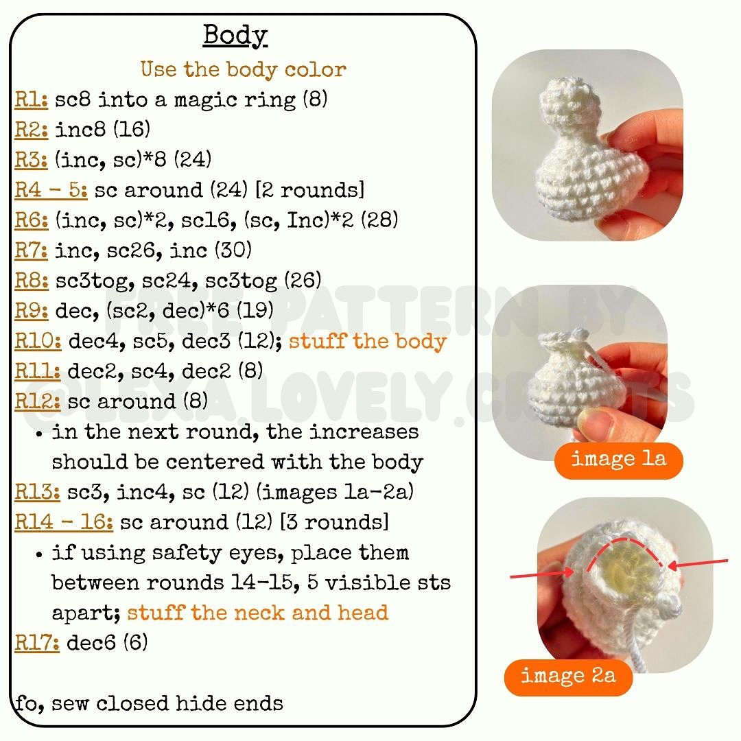 Free Pattern for No-Sew Tiny Duck Crochet
