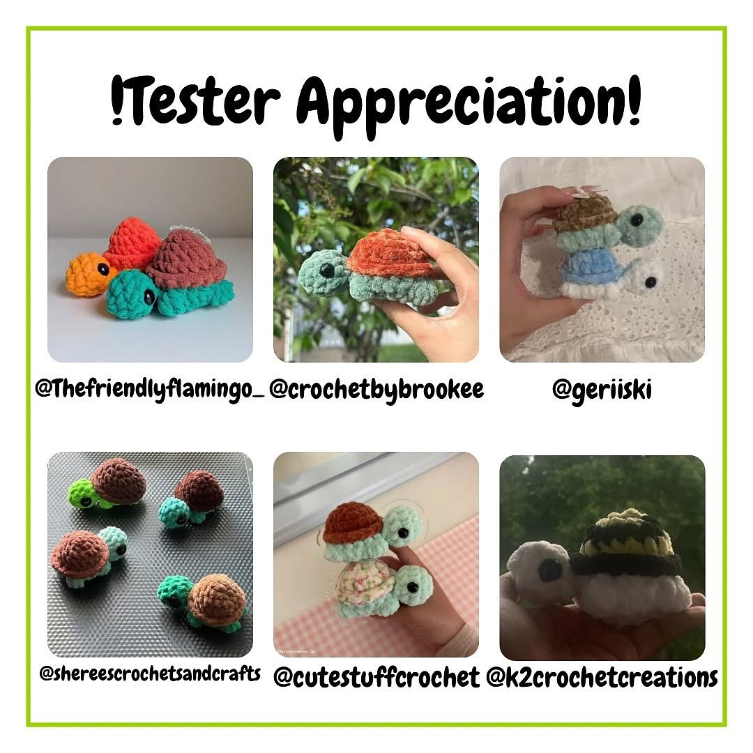 Free Pattern for Tink the Tiny No-Sew Turtle