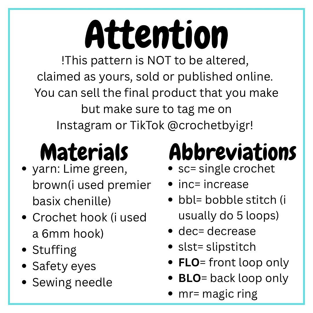 Free Pattern for Tink the Tiny No-Sew Turtle