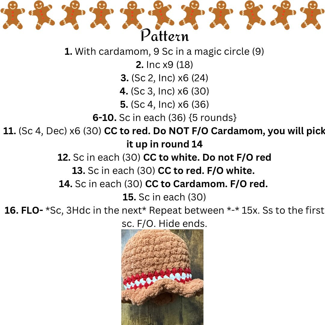 Gingerbread Jellyfish Crochet Amigurumi Pattern for Beginners