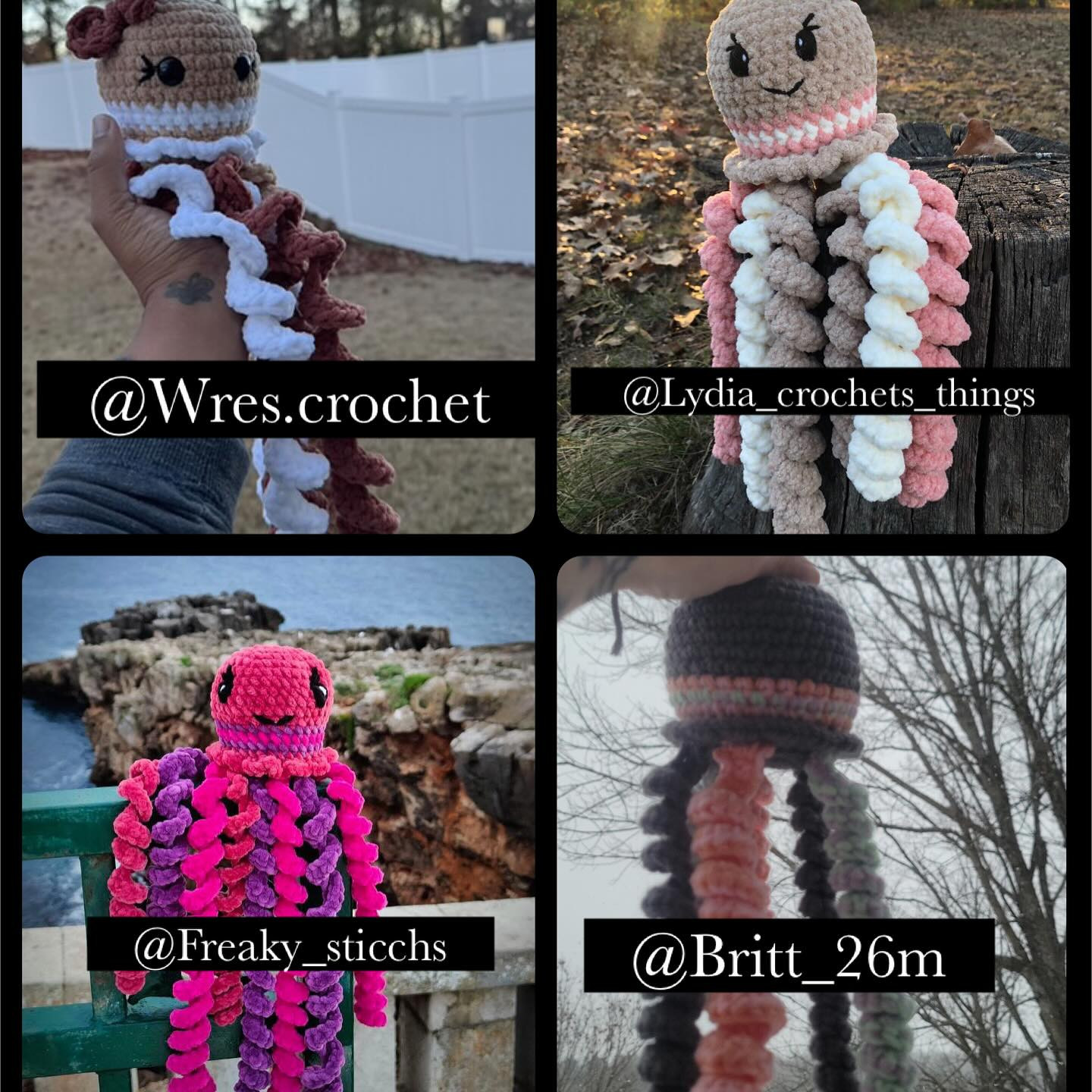 Gingerbread Jellyfish Crochet Amigurumi Pattern for Beginners