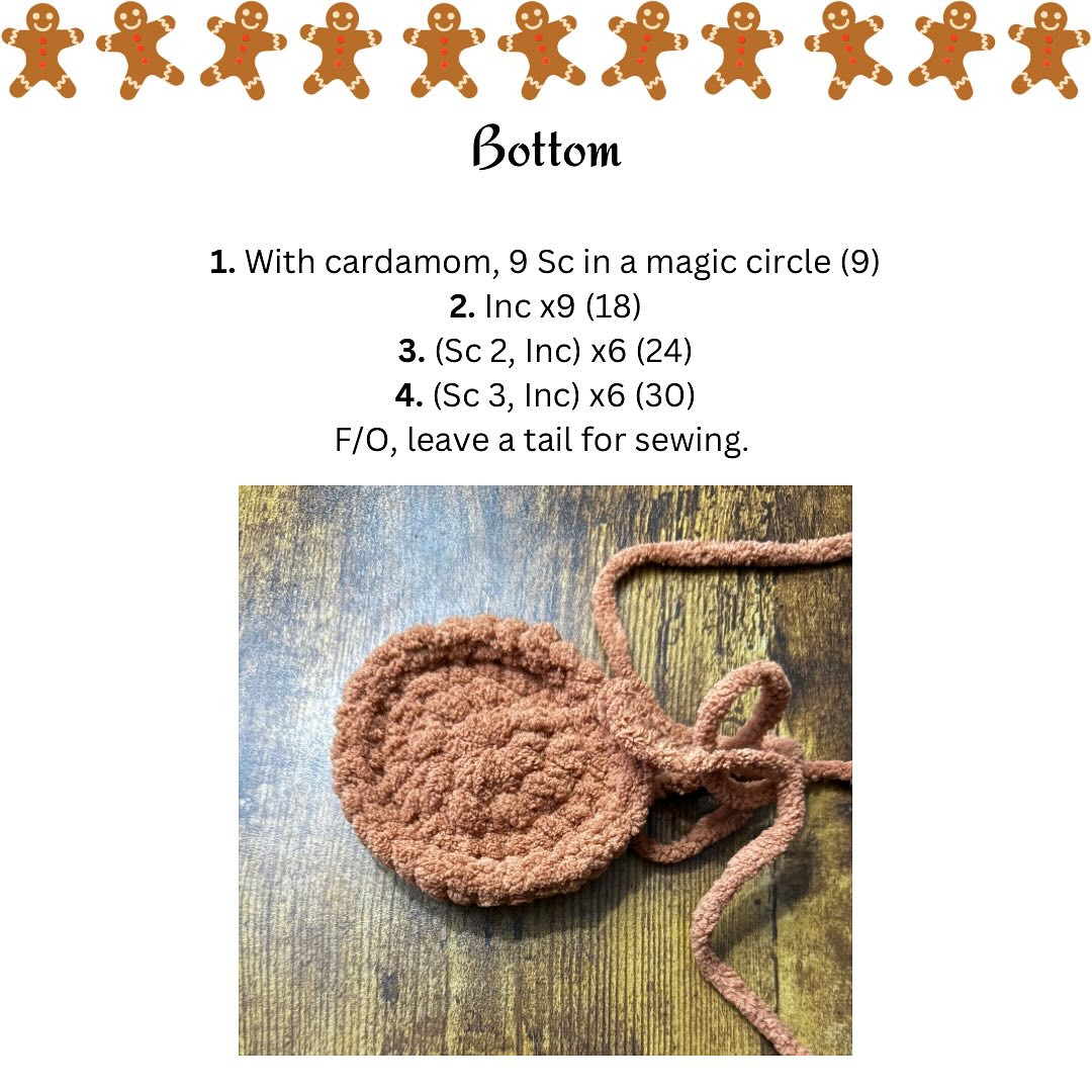 Gingerbread Jellyfish Crochet Amigurumi Pattern for Beginners