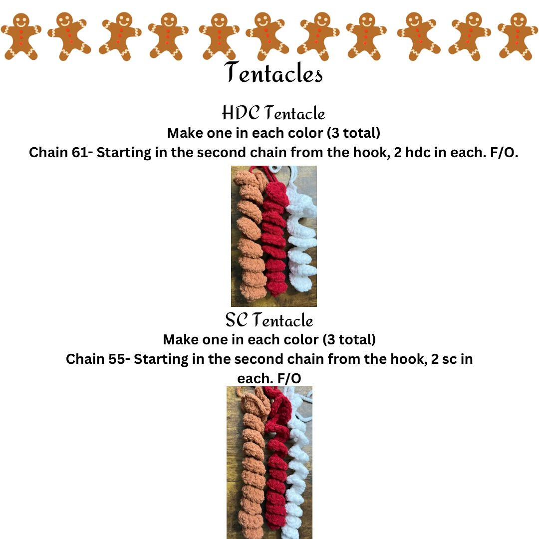 Gingerbread Jellyfish Crochet Amigurumi Pattern for Beginners