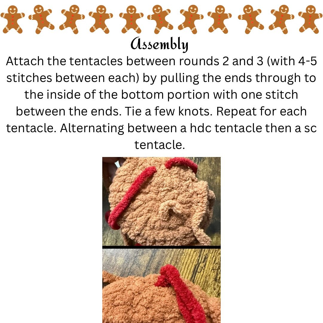 Gingerbread Jellyfish Crochet Amigurumi Pattern for Beginners