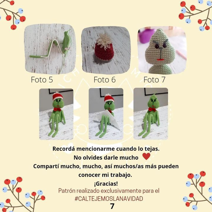 Grinch Napkin Holder Crochet Pattern for Christmas Decoration