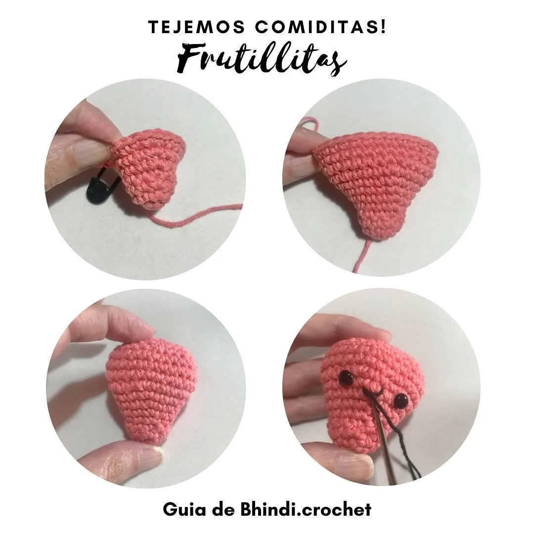 Guía para tejer fresas amigurumi adorables - Parte 1