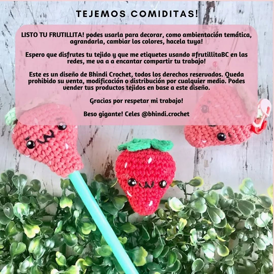 Guía para tejer fresas amigurumi adorables - Parte 1