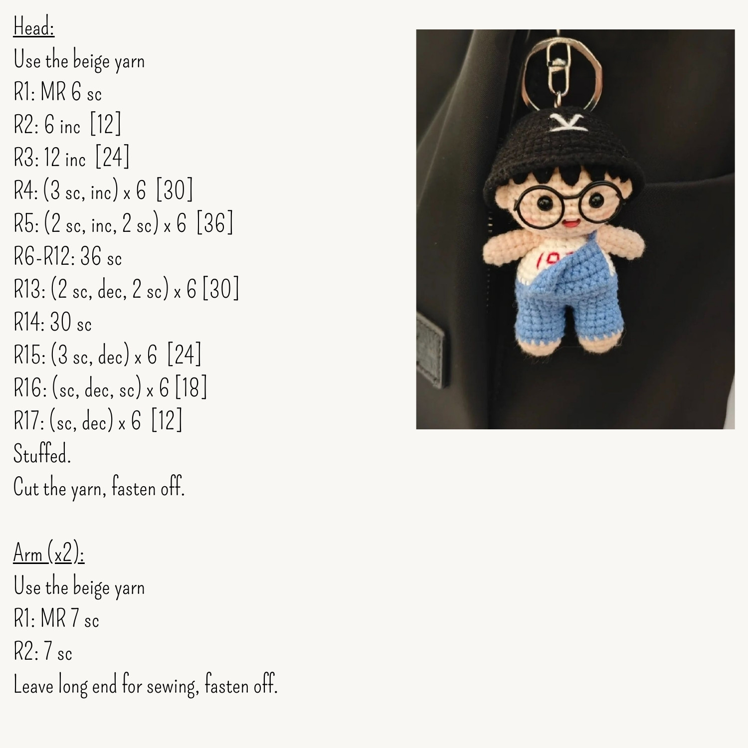 Handmade Crochet Boy Doll Pattern for Beginners