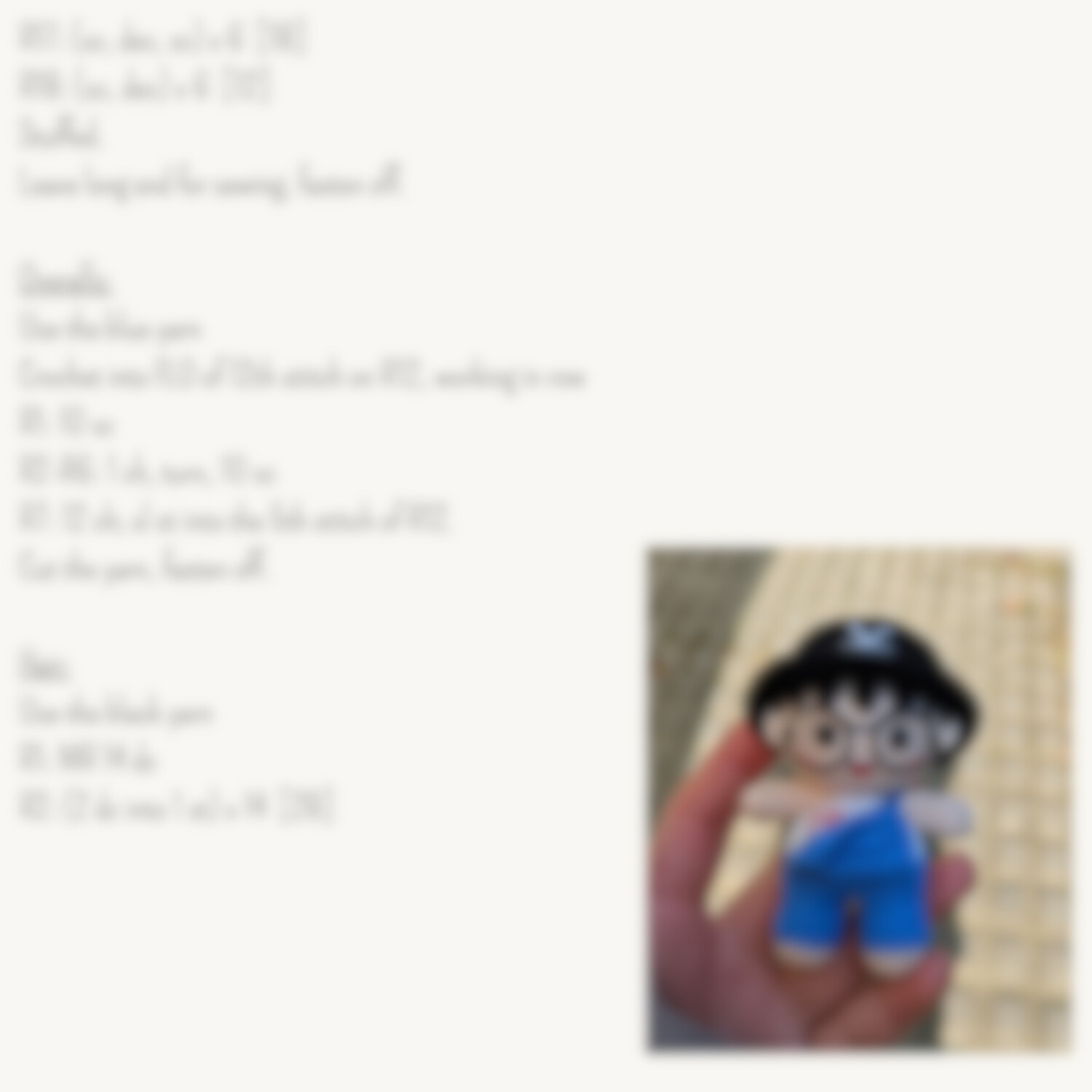 Handmade Crochet Boy Doll Pattern for Beginners