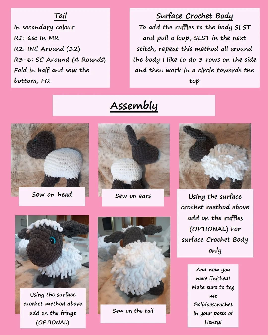 Henry The Sheep Crochet Pattern - Create Your Own Fluffy Friend