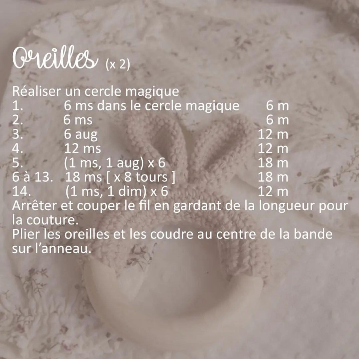 Hochet Oreilles de Lapin - Patron Gratuit