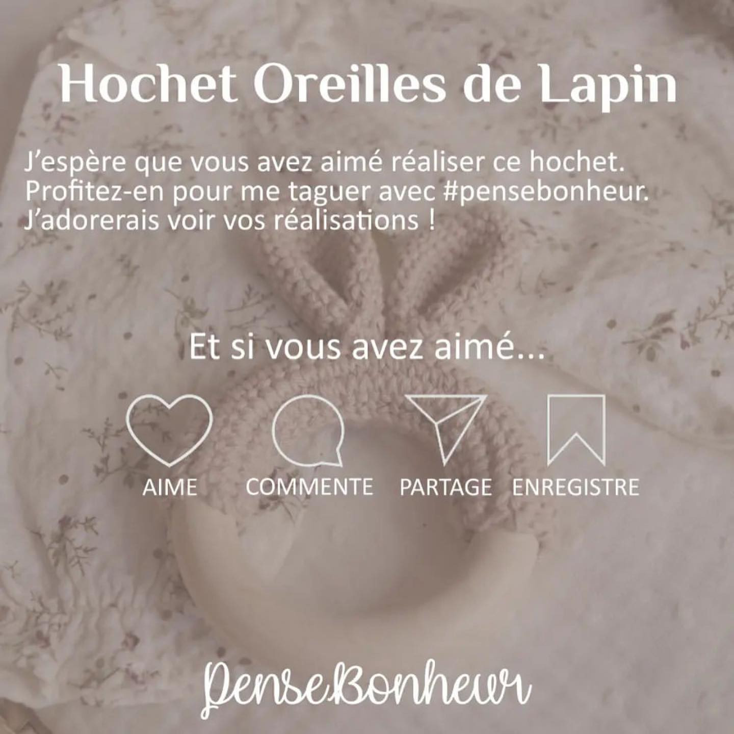 Hochet Oreilles de Lapin - Patron Gratuit