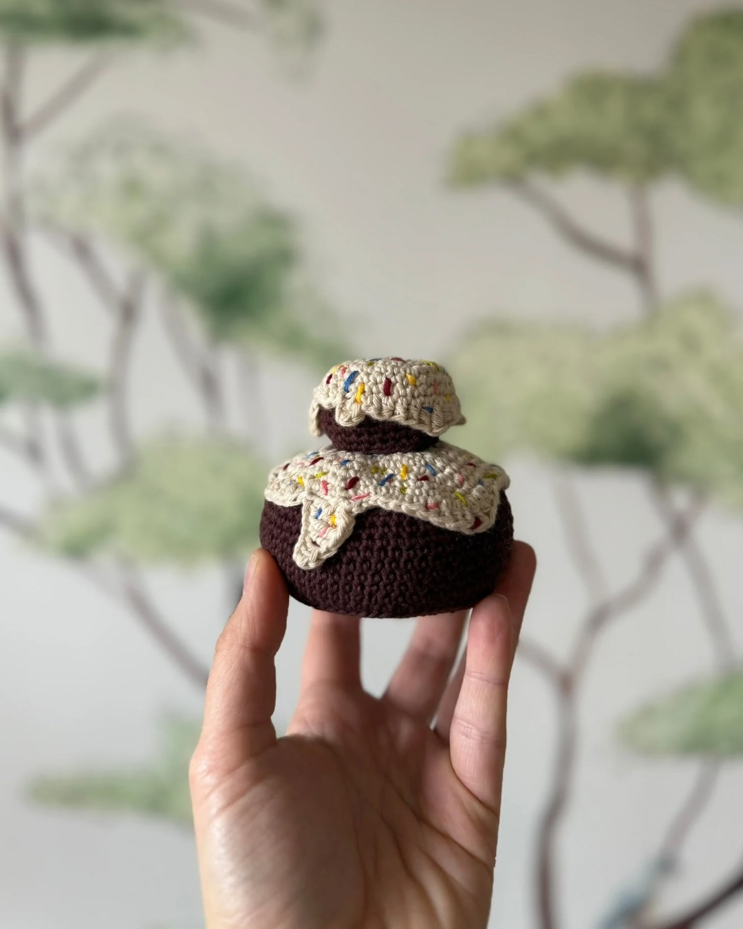 Jolie bougie crochetée à la main pour l’anniversaire