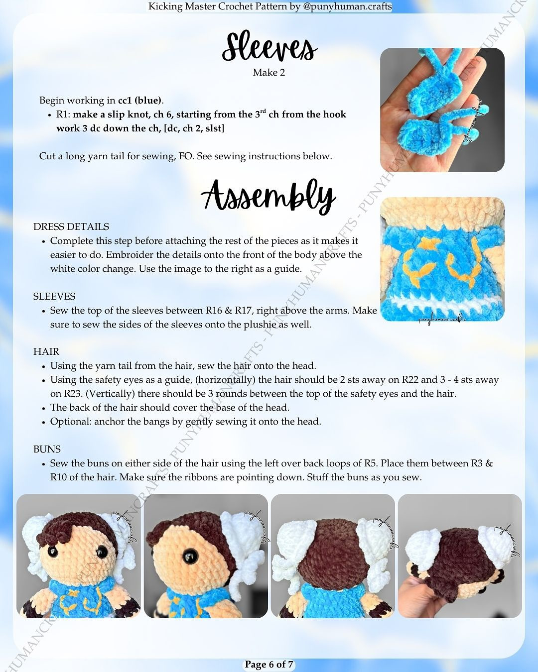 Kicking Master Amigurumi Free Crochet Pattern