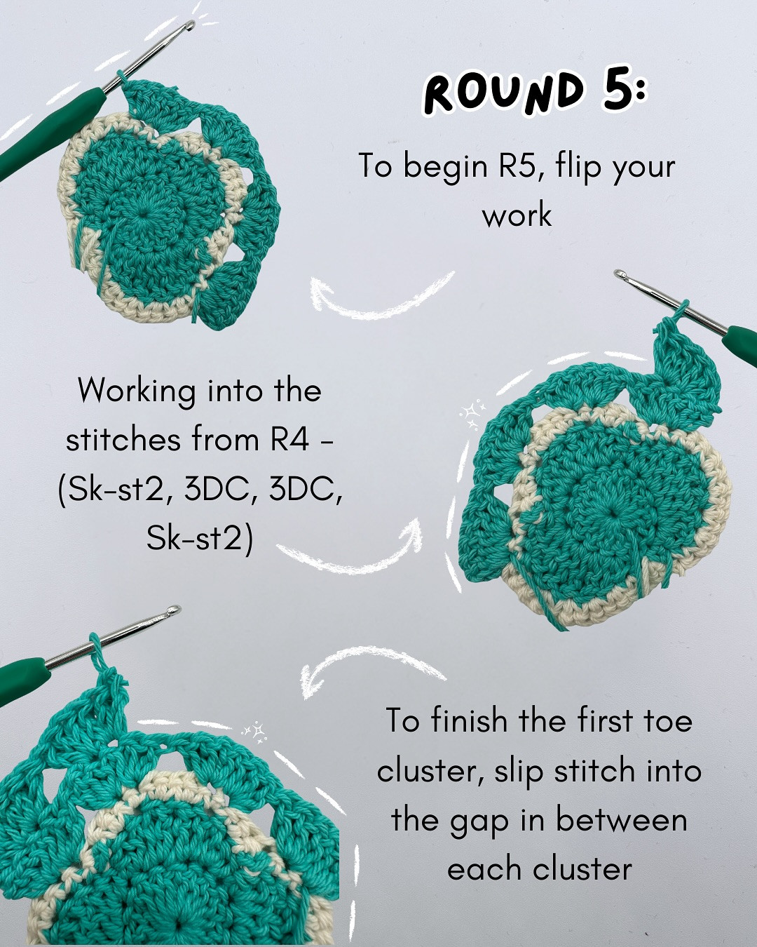 Learn to Crochet a Cute Paw Print Coaster Easily