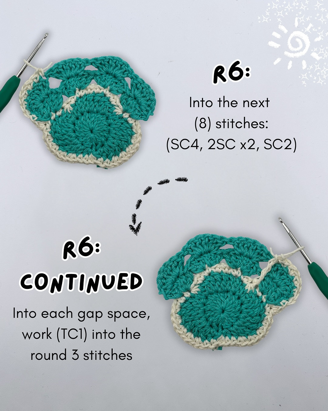Learn to Crochet a Cute Paw Print Coaster Easily