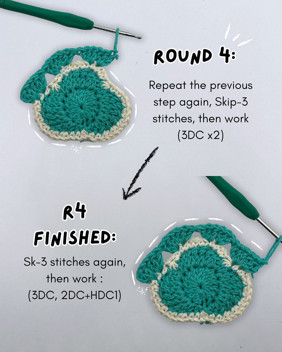 Learn to Crochet a Cute Paw Print Coaster Easily
