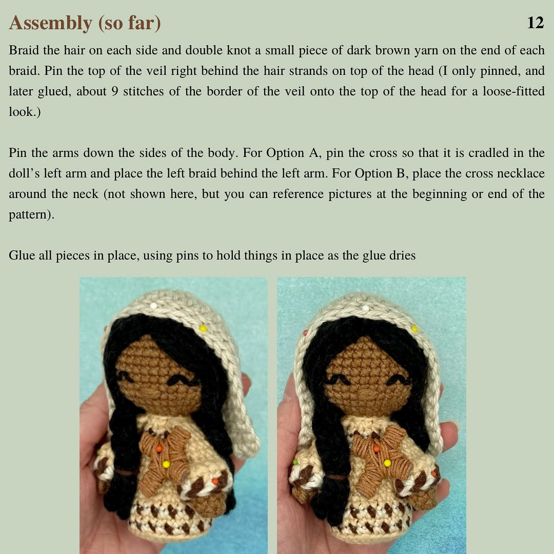 Little St. Kateri Free Crochet Pattern Amigurumi Doll