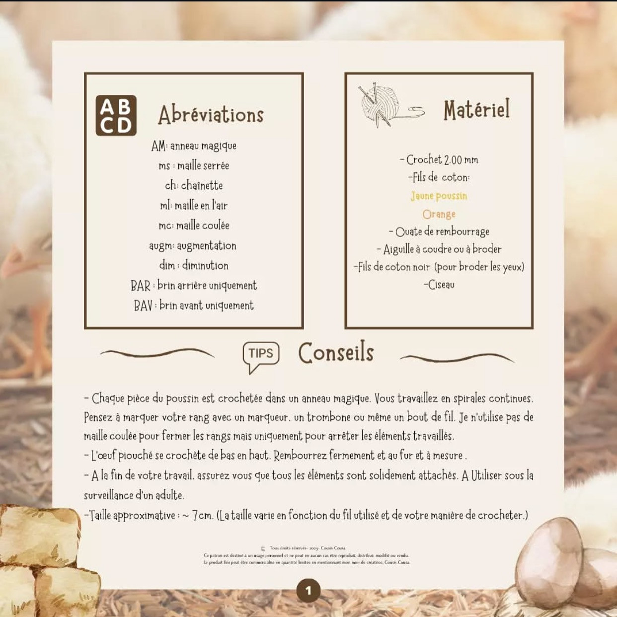 L'oeuf piouché: Créez votre propre poussin en crochet mignon
