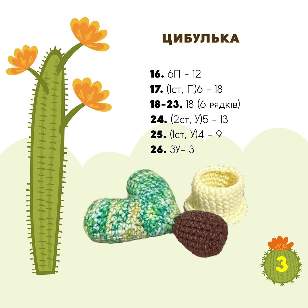 Майстер клас: кактус з ниток у формі серця
