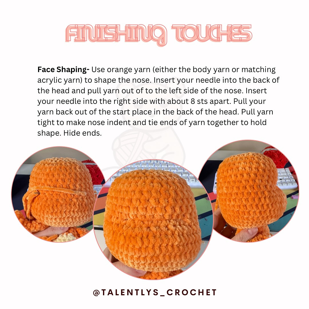 No-Sew Charmander Crochet Pattern - Free and Easy Tutorial