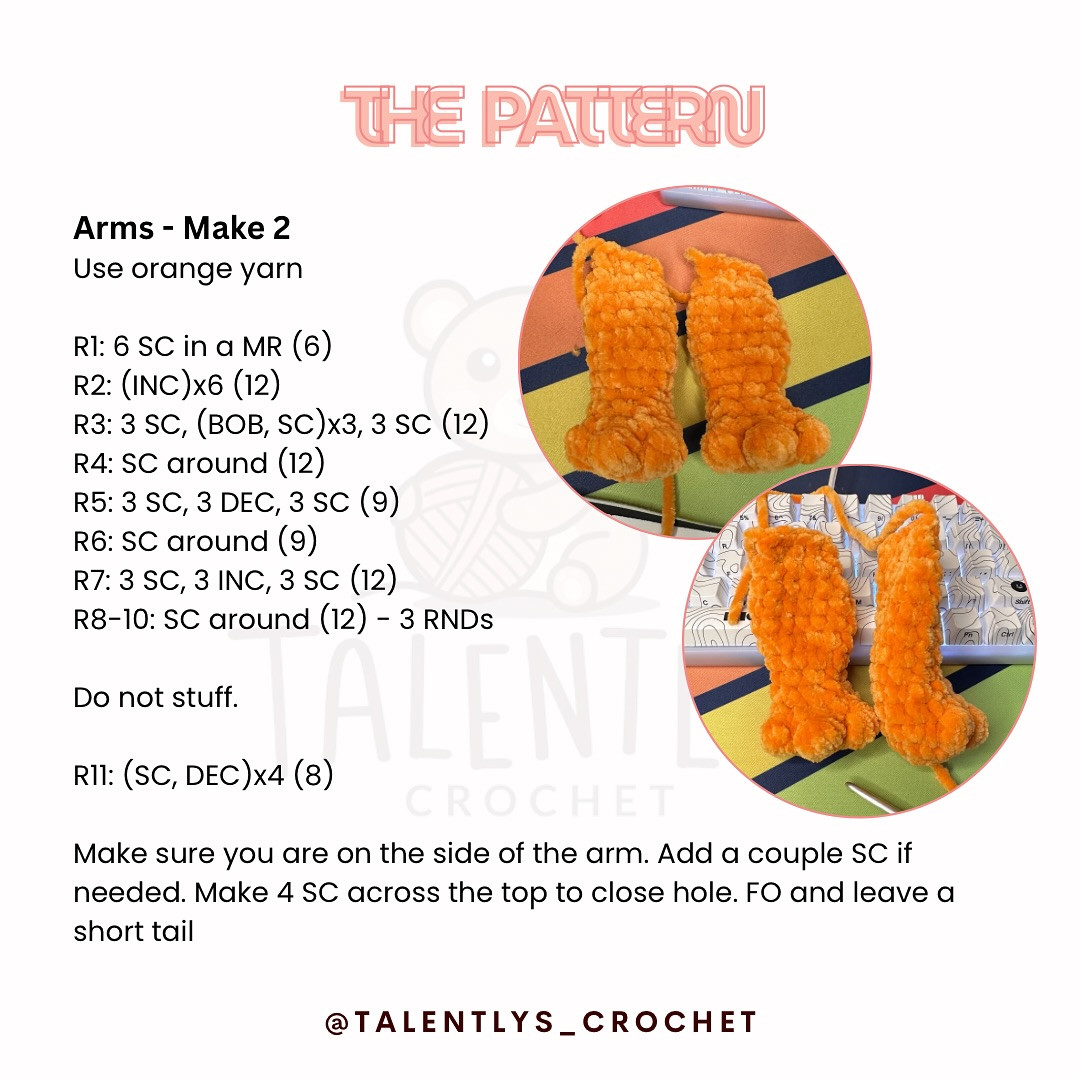 No-Sew Charmander Crochet Pattern - Free and Easy Tutorial