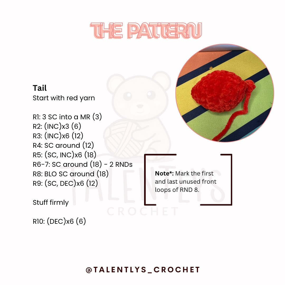 No-Sew Charmander Crochet Pattern - Free and Easy Tutorial