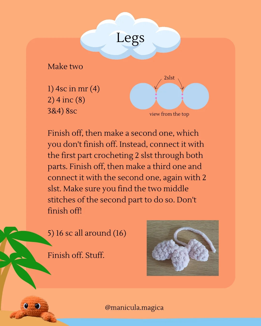 No-Sew Crochet Crab Pattern - Easy and Free Tutorial