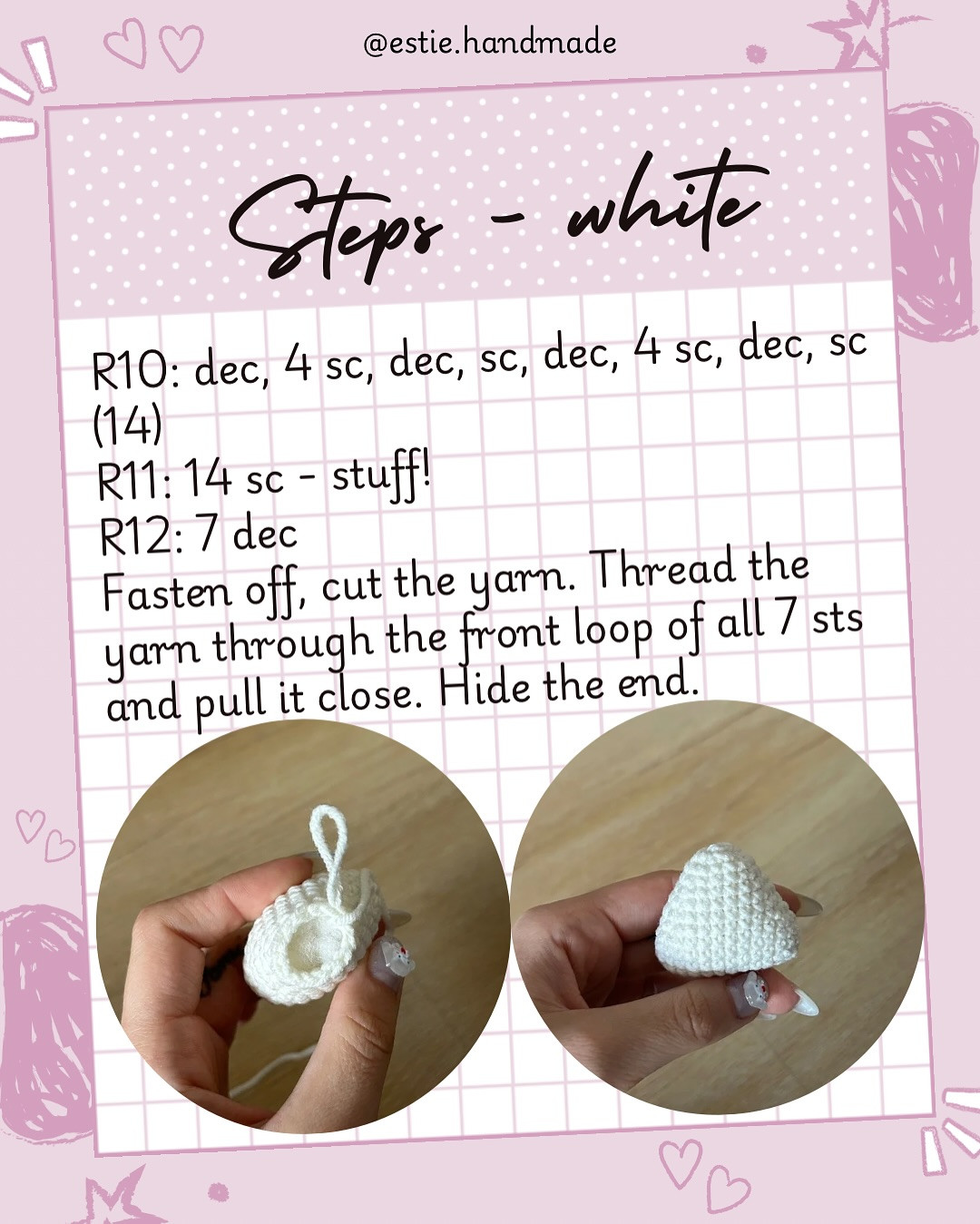 Onigiri Crochet Bag Charm Free Pattern Tutorial