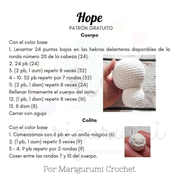 Osito Amigurumi Multicolor: Patrón Gratuito Para Tejedoras