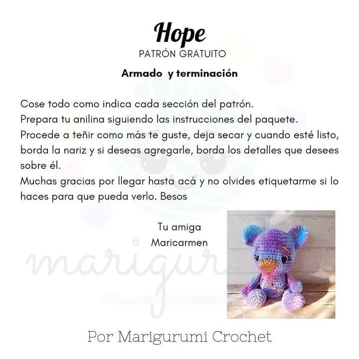 Osito Amigurumi Multicolor: Patrón Gratuito Para Tejedoras