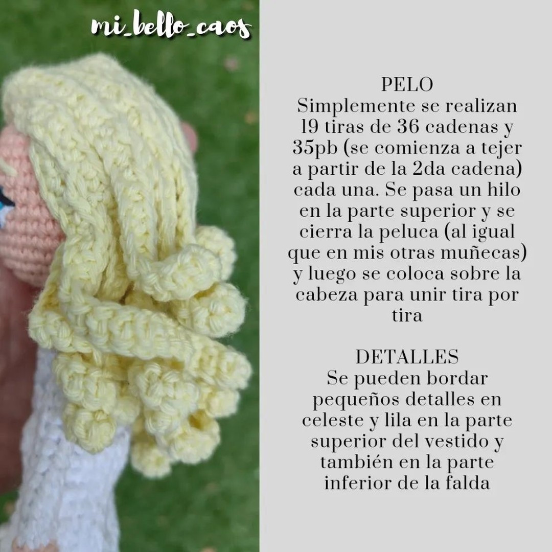 Patrón de amigurumi Elsa de Frozen 2 gratis