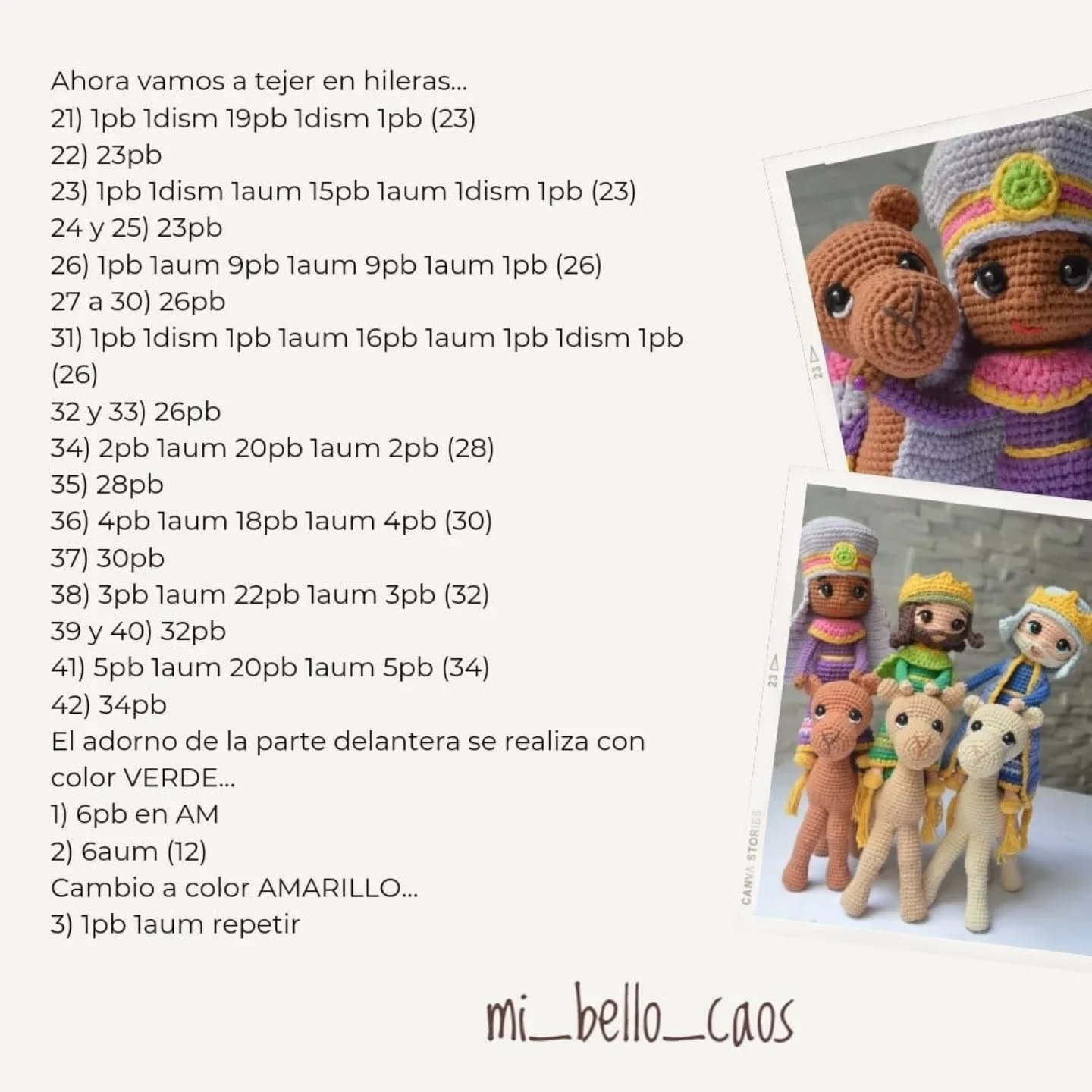 Patrón de amigurumis navideños: crea tu propio pesebre mágico