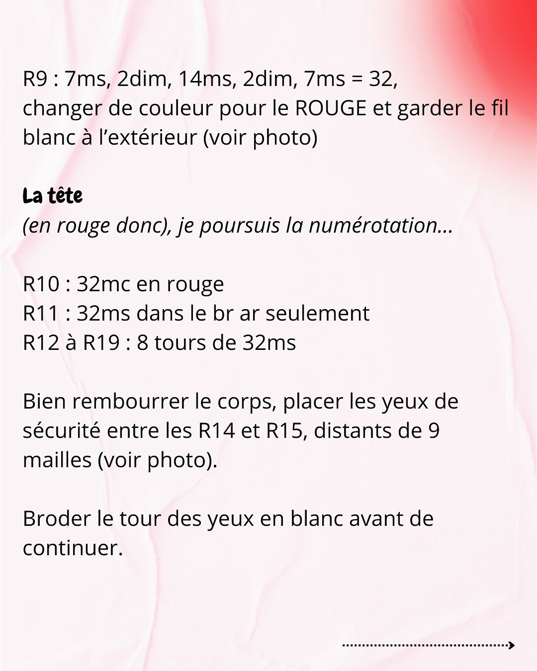 Patron de crochet gratuit pour le personnage Colère