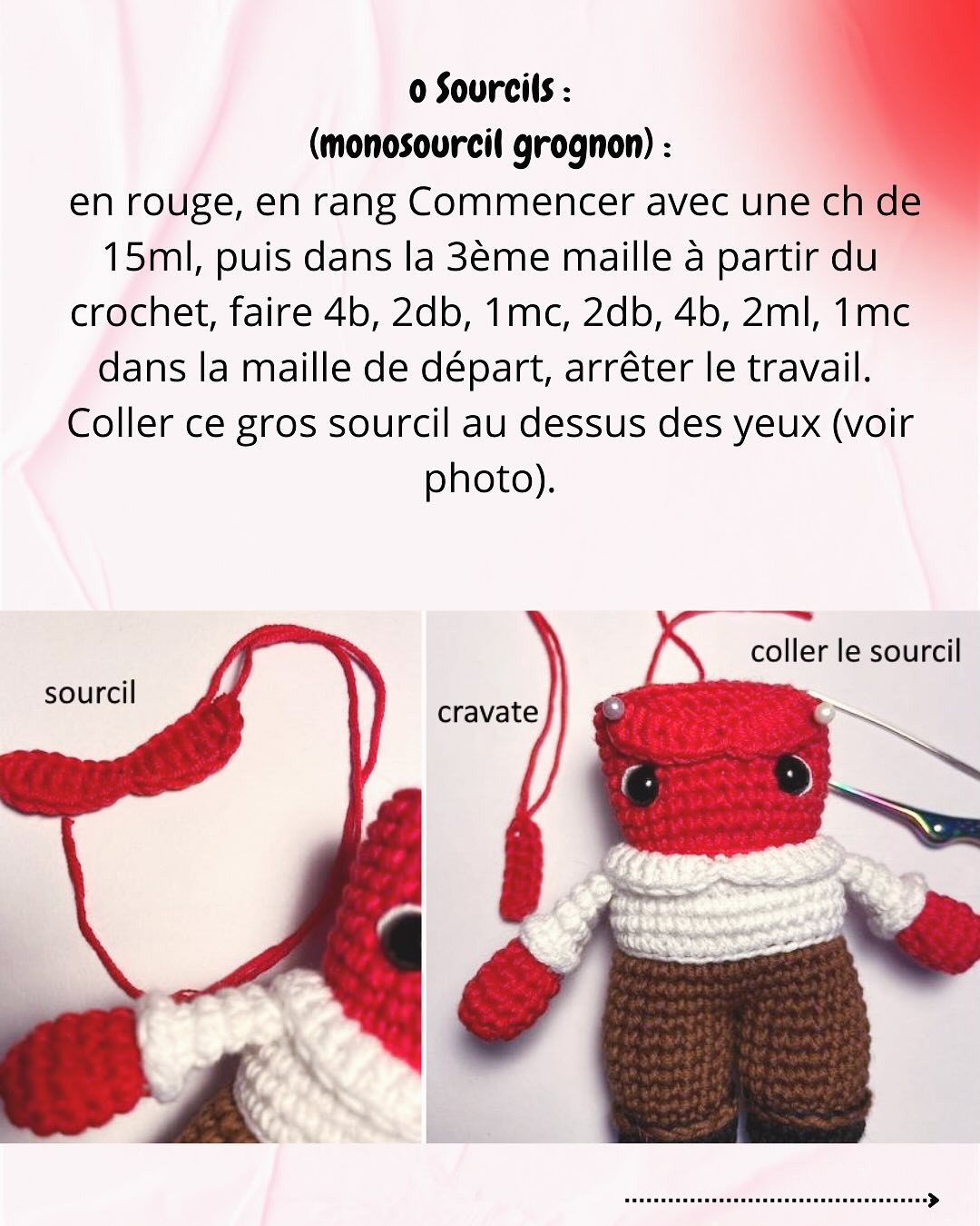 Patron de crochet gratuit pour le personnage Colère