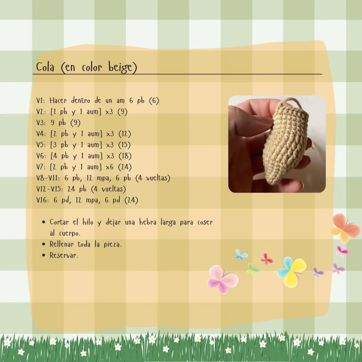 Patrón de crochet para muñeco de peluche de ratón adorable
