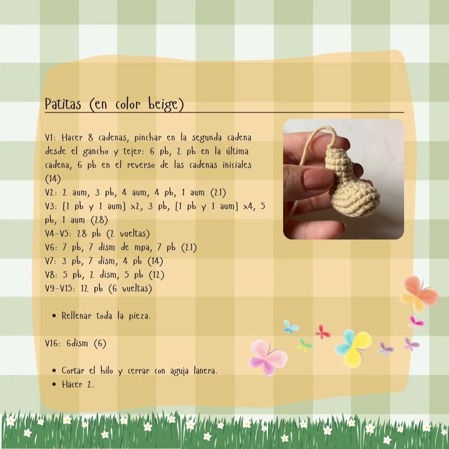 Patrón de crochet para muñeco de peluche de ratón adorable
