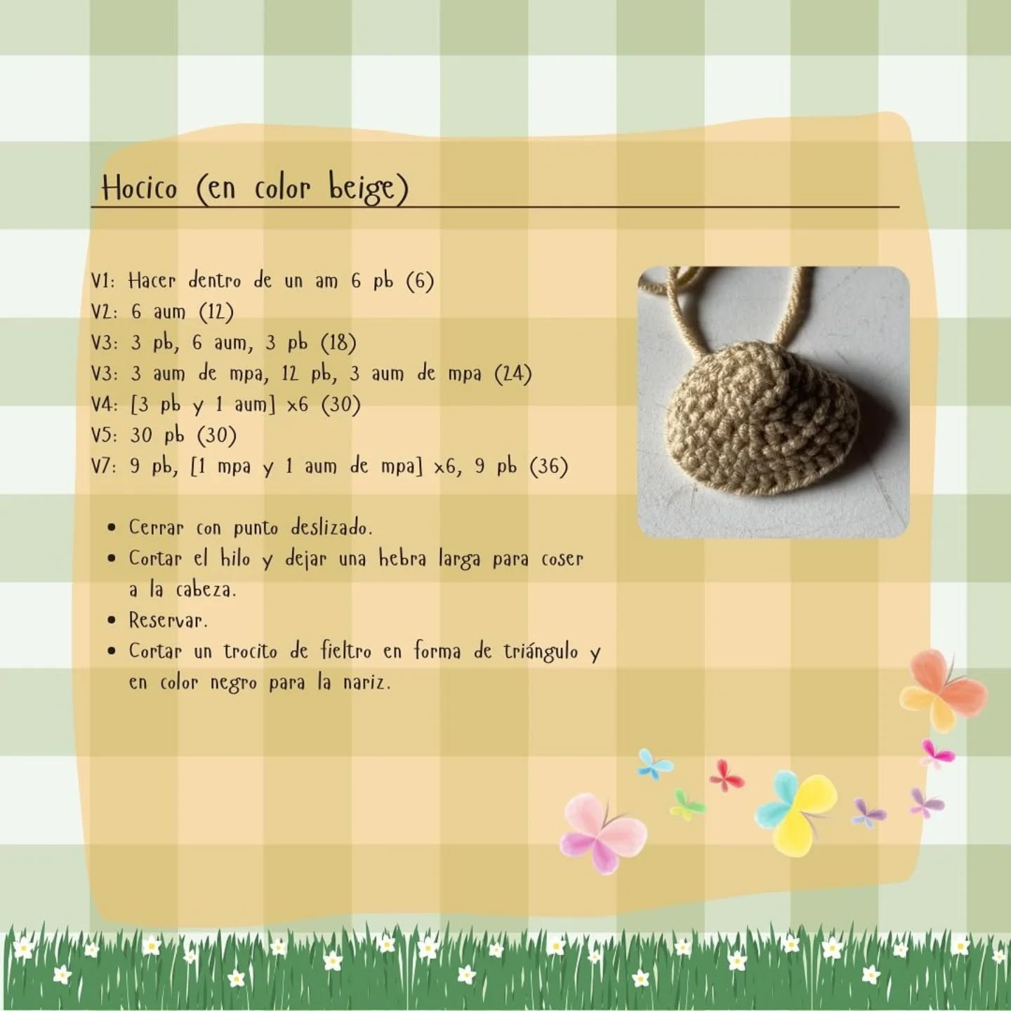 Patrón de crochet para muñeco de peluche de ratón adorable