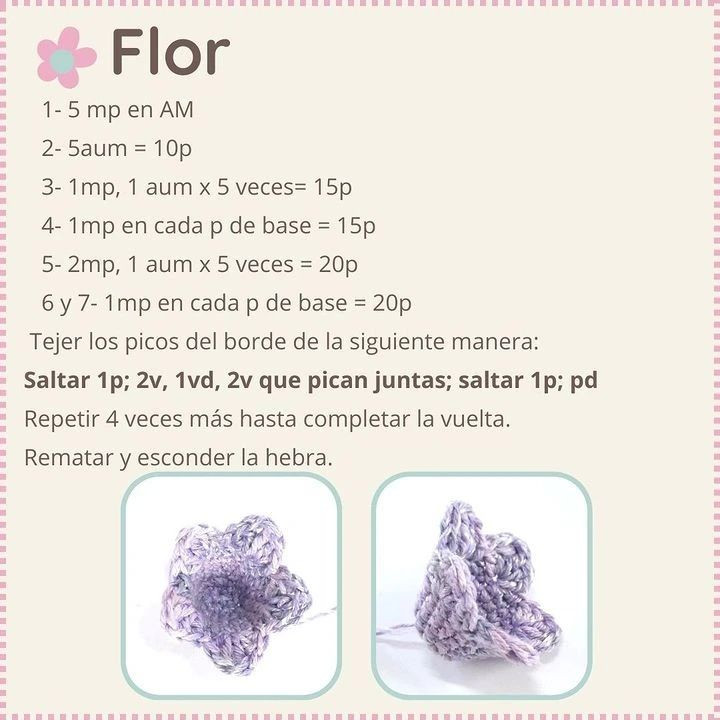 Patrón de maceta kawaii con flores de crochet adorables